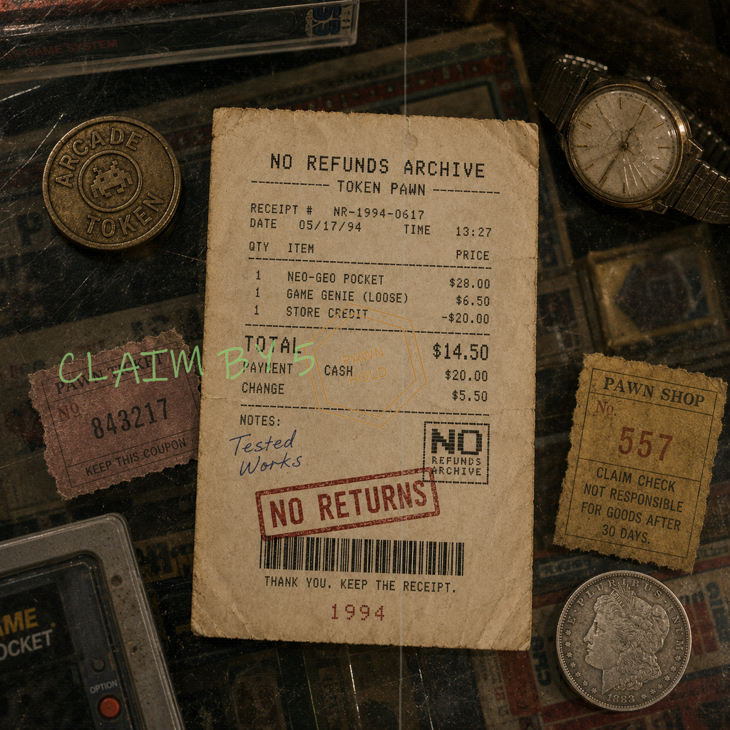 Token Pawn receipt